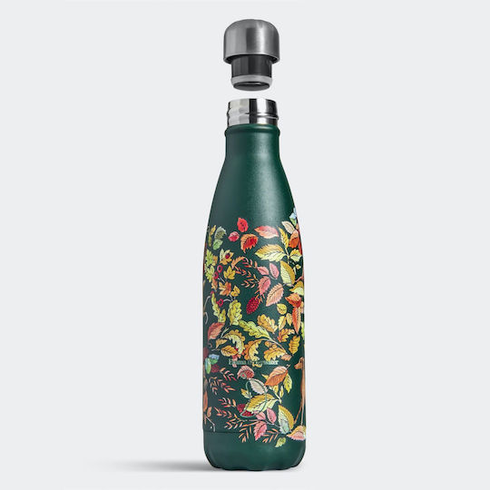 Chilly's Emma Bridgewater Stainless Steel BPA Free Thermos Bottle 500ml Green