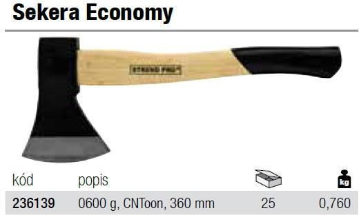 Strend Pro 236139 Τσεκούρι Σχισίματος Μήκους 38cm και Βάρους 600gr με Ξύλινη Λαβή