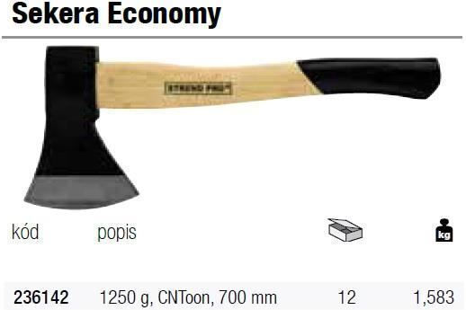 Strend Pro 236142 Τσεκούρι Σχισίματος Μήκους 70cm και Βάρους 1.25kg με Ξύλινη Λαβή
