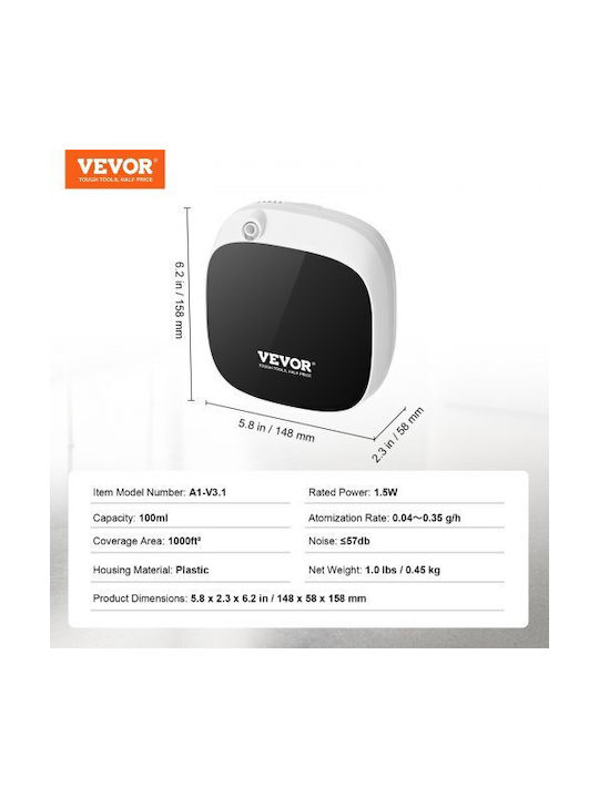 Vevor Led Συσκευή Αρωματοθεραπείας 100ml GBSLSXXJBGSL3I6WAV9