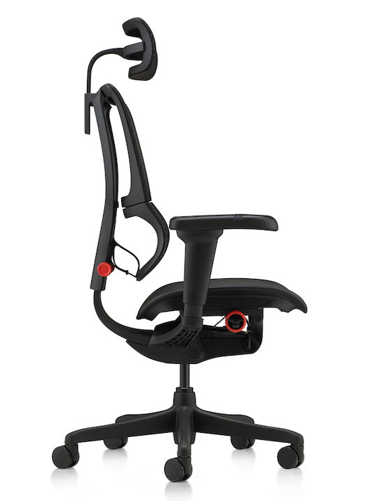 Comfort Workspace Ergohuman Badge Καρέκλα Gaming Δερματίνης Μαύρη