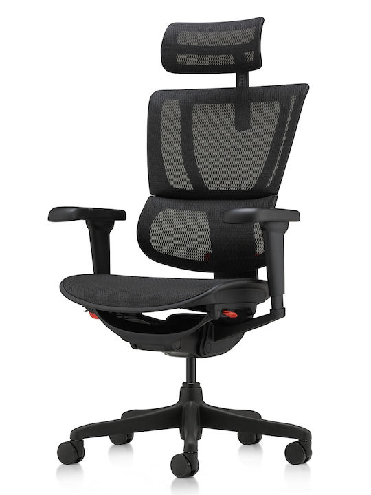 Comfort Workspace Ergohuman Badge Καρέκλα Gaming Δερματίνης Μαύρη