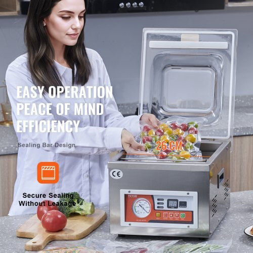 Vevor Συσκευή Vacuum με Μέγιστο Μήκος Σφραγίσματος 259.08mm
