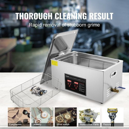 Vevor Ultraschallreiniger 22lt Edelstahl mit Digitalem Timer