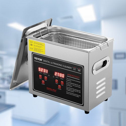 Vevor Ultrasonic Cleaner 3Lt Inox With Digital Timer