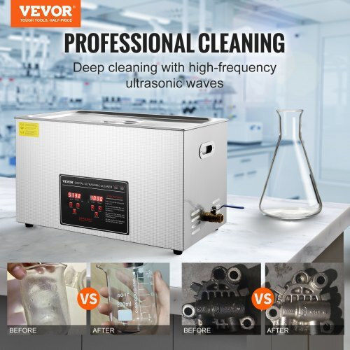 Vevor Ultraschallreiniger 30lt Edelstahl mit Digitalem Timer