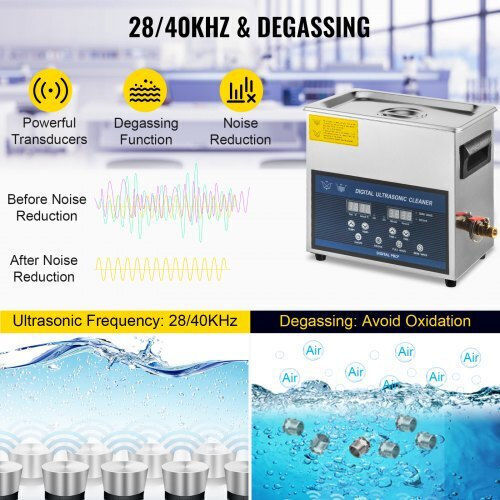 Vevor Ultrasonic Cleaner 6lt with Mechanical Timer