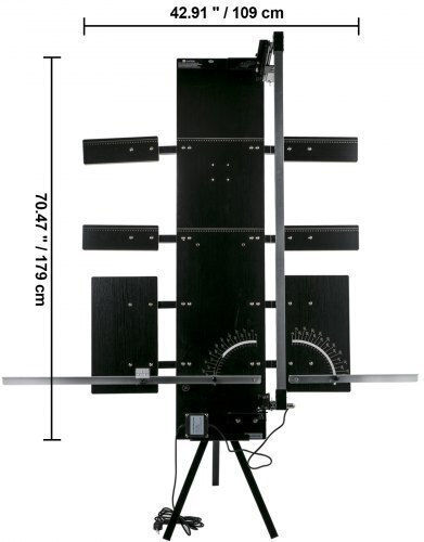 Mașină de tăiat spumă Vevor 42cm, tăietor de spumă 115cm, sârmă încălzită, placă de bază 0-90° pentru tăierea spumei Pmq130cm+4+2+w2dvv2