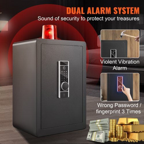 Vevor Safe with Digital Fingerprint Lock L40xW30xH60cm LSBXXHSLSLF22HXMIV0