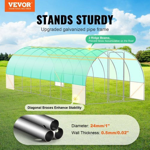 Vevor SDXWS28X10X7PC4TOV0 Greenhouse Tunnel