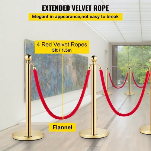 Vevor Safety Barrier Post Gold 1.5m GLZJSQTHR8JT00001V0