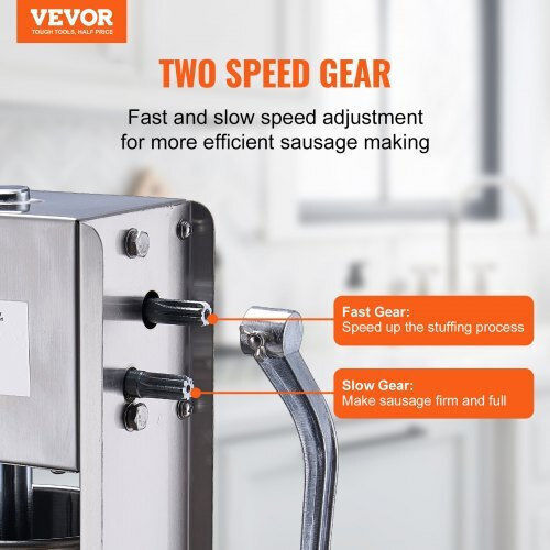 Vevor Sausage Filler Machine 7lt 38.5x15x78.5cm