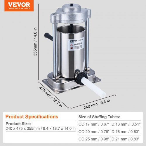 Vevor Sausage Filler Machine 2lt