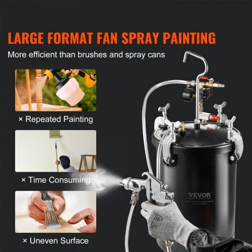 Vevor Air Spray Paint Gun Floating Tumbler 4mm