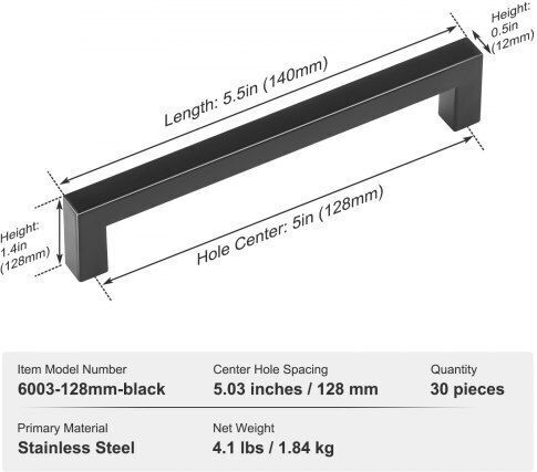 Vevor Mânere de Unelte CJLSBXGPS30PUQTF9V0 1840gr 30buc
