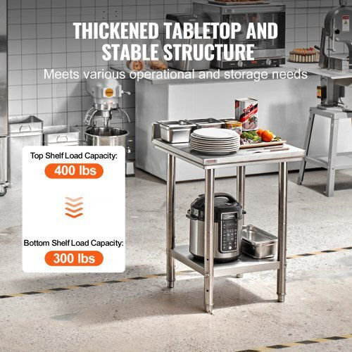 Vevor Steel Workbench L60xD60xH88cm