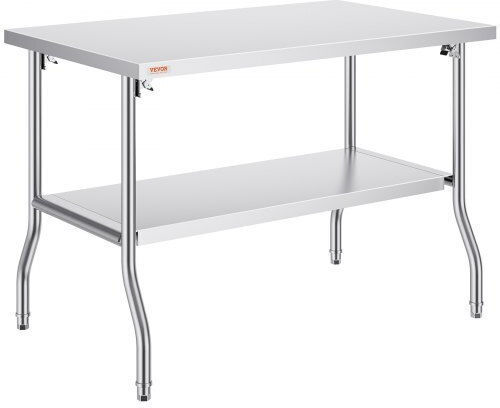Vevor Steel Workbench L121.92xD76.2xH48cm
