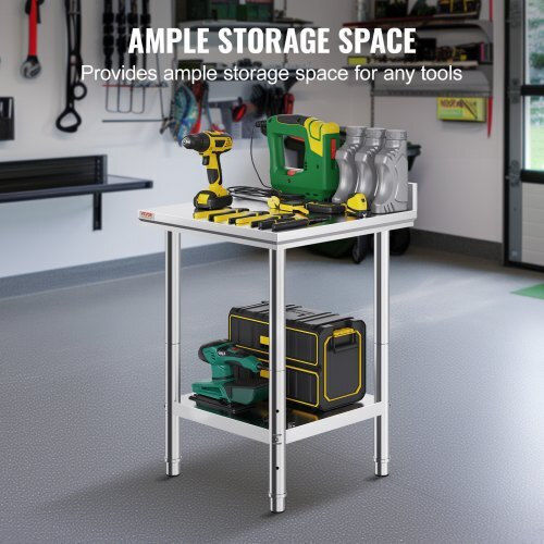 Vevor Steel Workbench L60xD60xH88cm