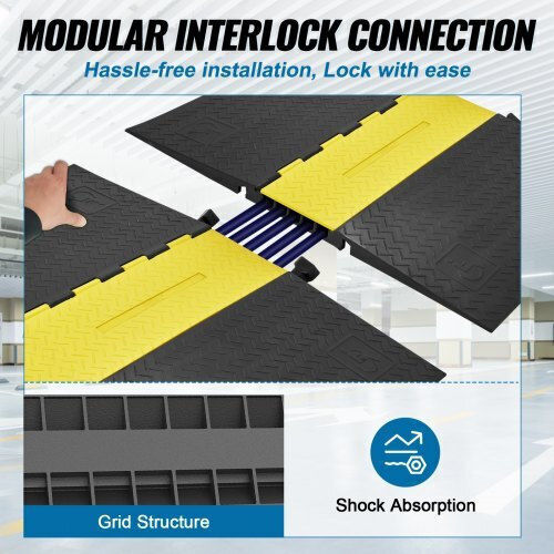 Vevor Vevor Cable Protector Black DLADA15WH1212LBRZV0 1 Piece