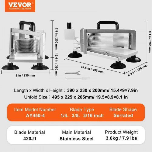 Vevor Stainless Steel Tomato Slicer Manual