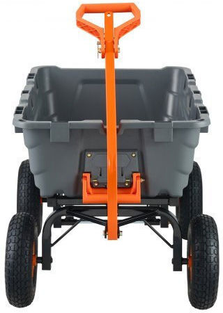 Dump Cart Garden Cart Plastic Four-wheel with Maximum Load Weight 680kg