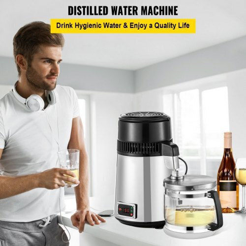 Vevor Water Distiller 750w 4l Adjustable Temperature Kitchen Zlsjsc-3bxglysdwkv2