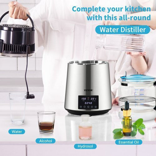 Vevor 4L Сребърен Дестилатор за Вода Dsd15lh4l220vn0xgv2