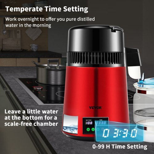 Vevor 4L 750W Red Water Distiller D1lh1lh4l220v0vtnv2
