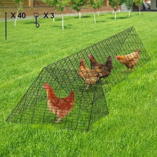 Vevor Metallic Poultry Coop L1.57 x W0.39 x H0.24m