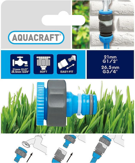 Aquacraft 550185 Wasserhahn-Schlauchadapter Softtouch G3 4-g1 2" Schnellverbindung