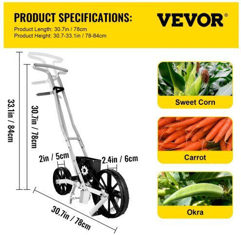 Vevor DLBZJHSCW6VPGDA4RV0 Schlepper Sämaschine