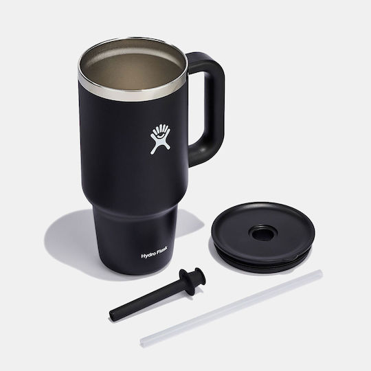 Pahar Termos Hydro Flask Tumbler de Călătorie Negru 946ml Negru