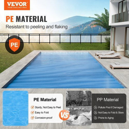 Vevor Solar Protective Pool Cover Parallelogram Blue 853.44x426.72cm