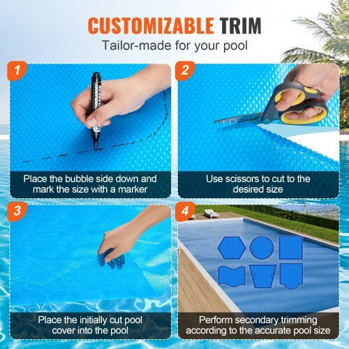 Vevor Solar Pool Cover 36x16 Ft 16 Mil