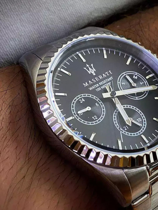 Maserati Competizione Watch Battery with Metal Bracelet Maserati Competizione Watch Battery with Metal Bracelet