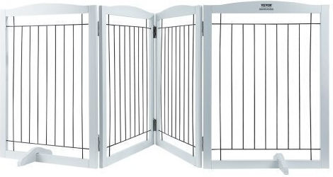 Vevor Divider Dog in White Color 60.96 x 245.11 x 60.96cm