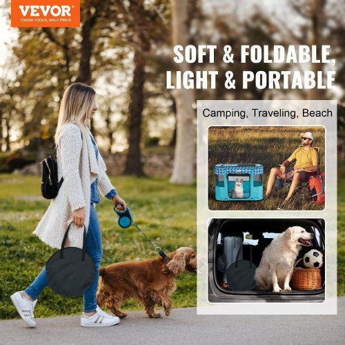 Vevor Foldable Park Dog & Cat Octagon made of Fabric 81.28 x 81.28 x 81.28cm
