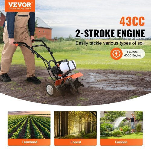 Vevor RYGYJ43CCECCMJDNGV0 Δίχρονο Σκαπτικό Βενζίνης 43cc