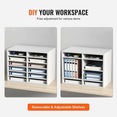 Vevor Filing Tray White 20.4x12x16.1cm