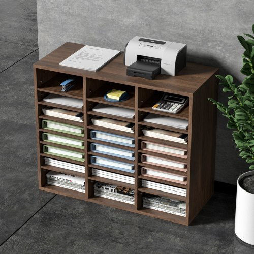 Vevor Filing Tray Brown 29x12x24.4cm