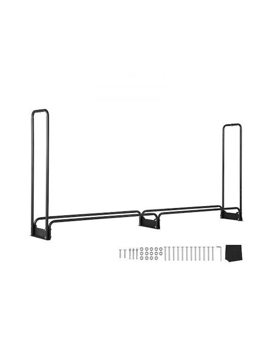 Vevor Ξύλινο Ράφι Αποθήκευσης Ξύλων 102x36.068x46.1cm Μαύρο