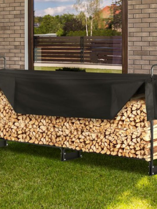 Vevor Ξύλινο Ράφι Αποθήκευσης Ξύλων 102x36.068x46.1cm Μαύρο