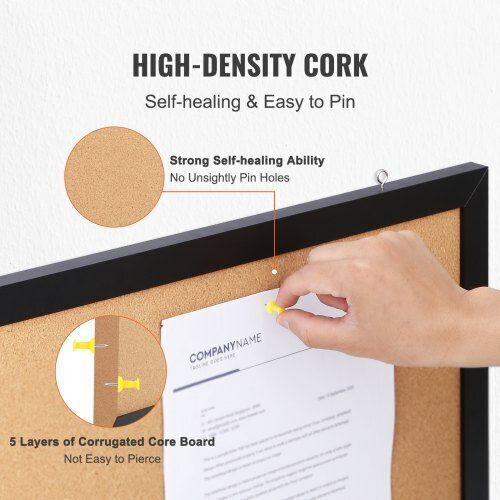 Vevor Cork Notice Board 24x18cm