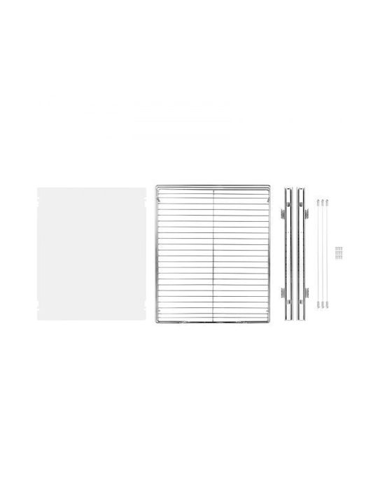 Vevor Επιτραπέζια Βάση Inox 35x53εκ. Ασημί