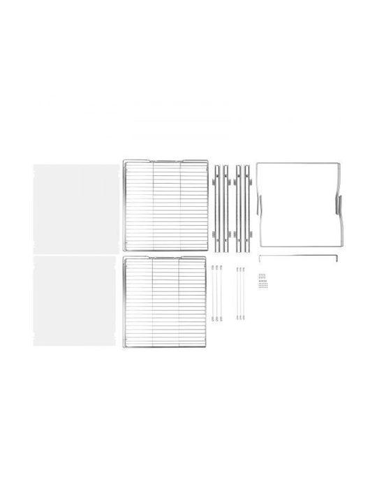 Double Shelf Vevor 48x51cm Heavy Duty Chrome Sliding Kitchen Bathroom Cabinets Hgs220w21d15hsw3pv0