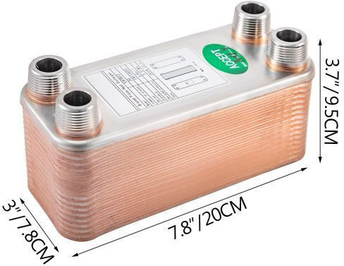 Schimbător de căldură 30 plăci încălzire Bshrq1230mn34g601v0