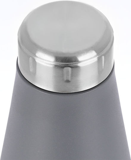 Estia Travel Flask Save the Aegean Ανακυκλώσιμο Μπουκάλι Θερμός Ανοξείδωτο BPA Free 500ml Matte Grey