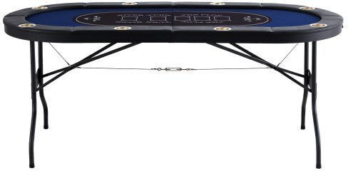 Vevor 72" Oval Casino 8-Person Folding Poker Table