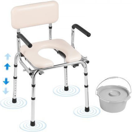 Vevor Toilettenstuhl mit Rückenlehne 5800ml WLKBS350BGRZ6CIGBV0
