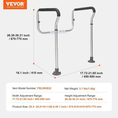 Vevor Verschiedene Hilfsmittel für das Badezimmer LJLDSAQLG300LXDX1V0